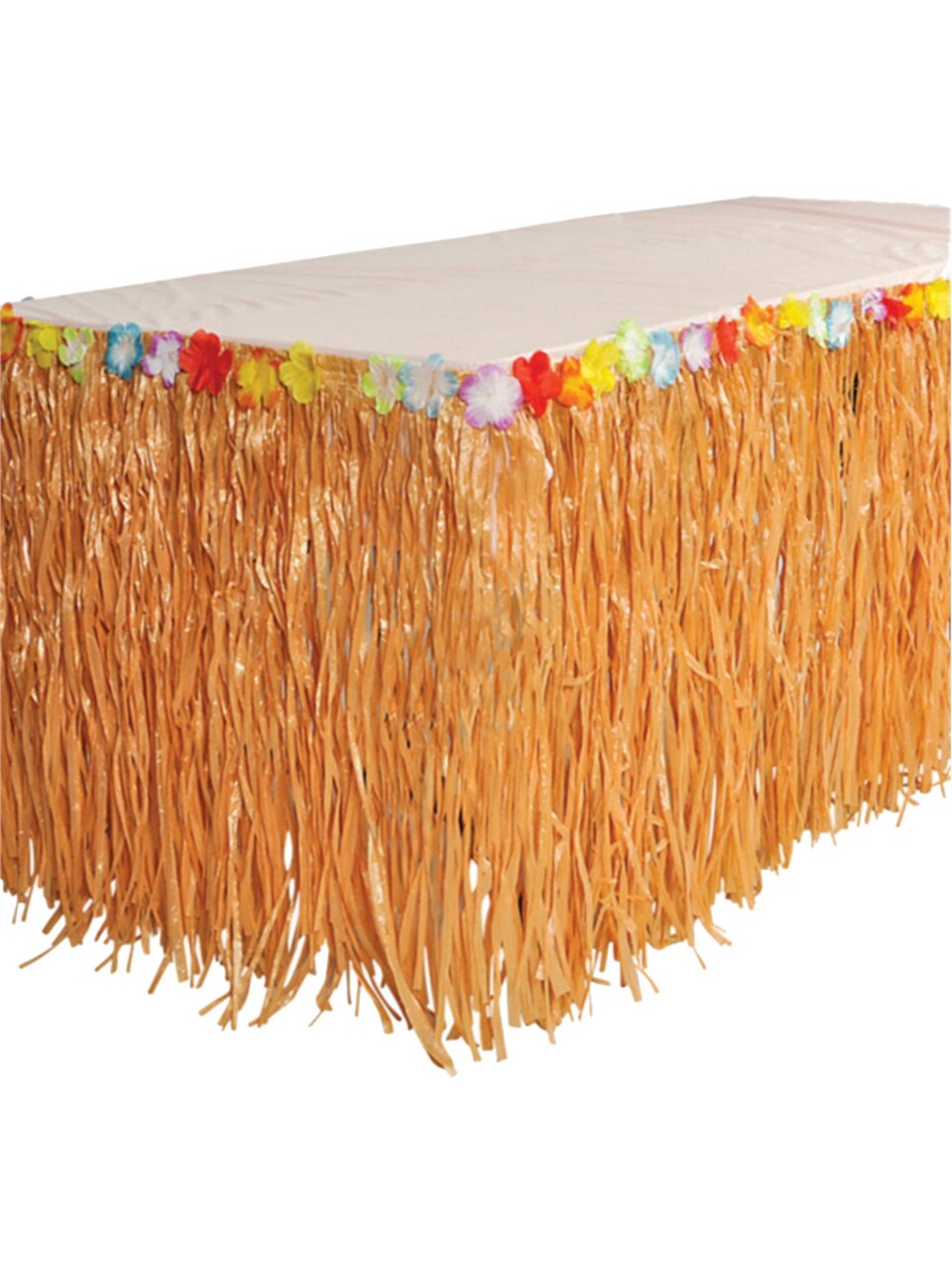 Hawaiian Luau Artificial Flower Grass Table Skirt Party Decoration
